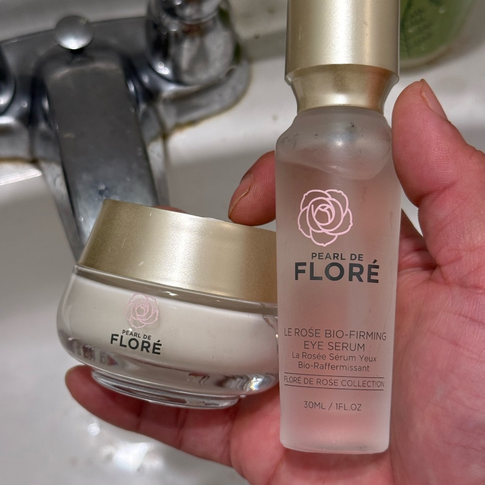 Le Rosé Bio-Firming Eye Serum & Cream – Pink Tighten eye wrinkle smooth skin